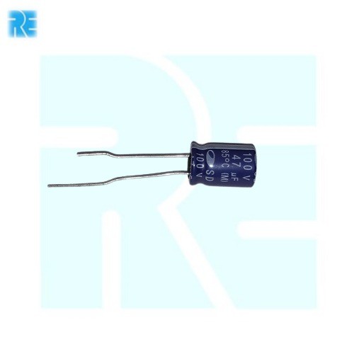 47uF 100V Redial Capacitor image 1