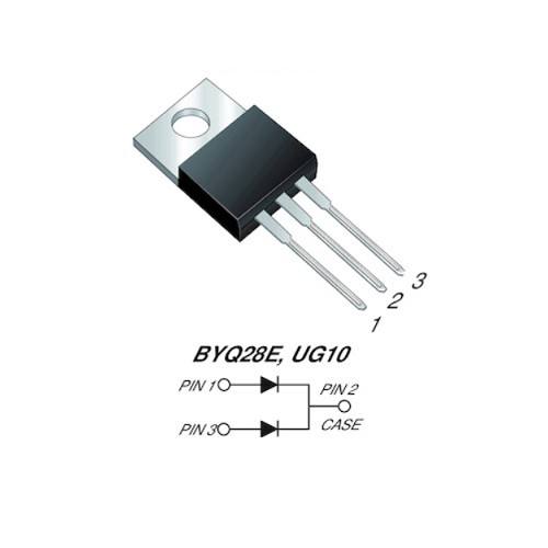 BYQ28E-200E 200V Ultrafast Rectifier Diode (High Speed Recovery Diode for SMPS and Fast Switching Applications) image 2