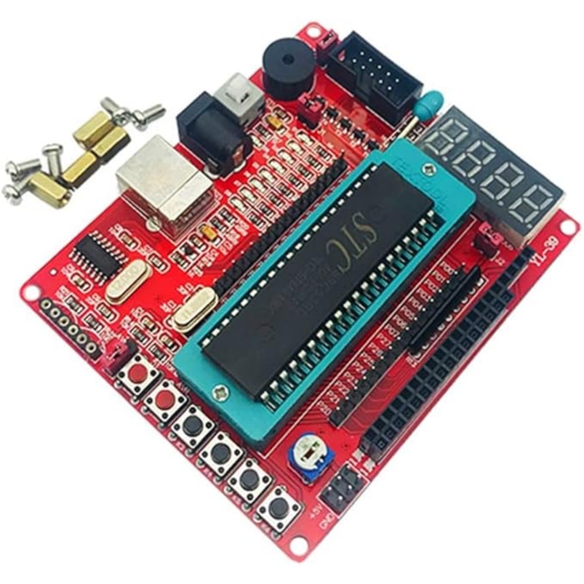 51MCU Development Board with STC89C52RC (8051 Microcontroller Development Board) image 2