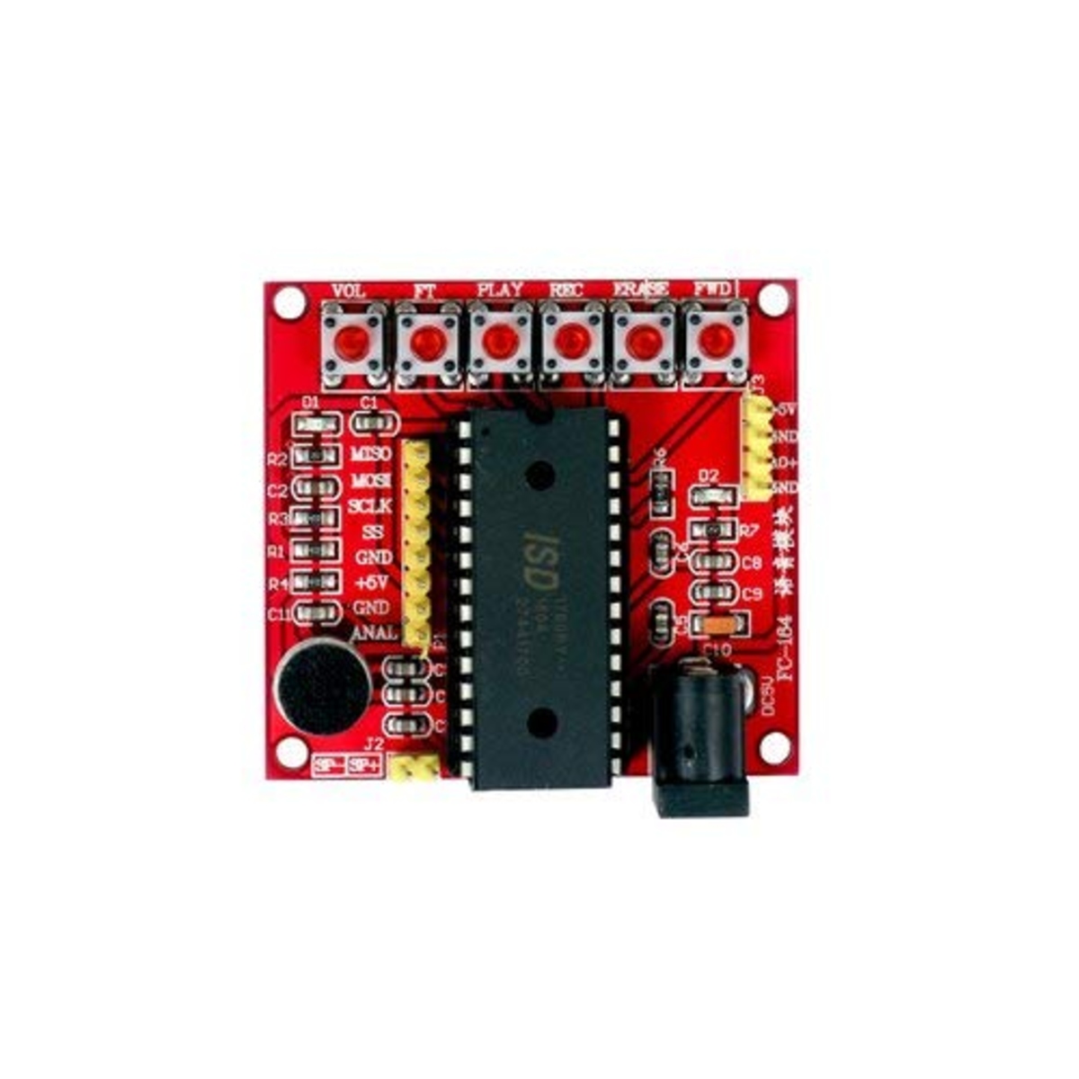 ISD1760 Voice Recording Module (Audio Playback Module, Voice Recorder Module) image 1