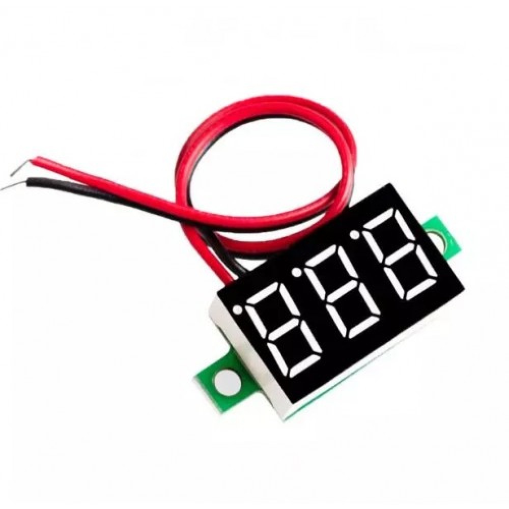 0.36 Inch Mini DC Voltmeter 2 Wire 4.7V-30V DC Red LED Display (Digital Panel Voltage Meter) image 2