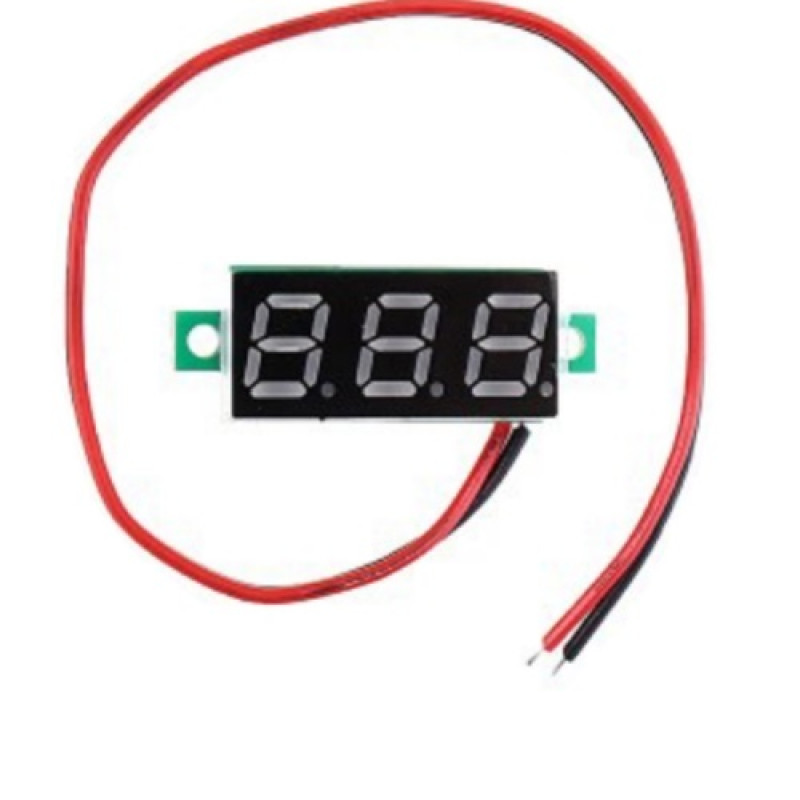 Digital DC Mini Voltmeter 0.36 Inch 2 Wire Module 4.5V to 30V (Mini DC Voltage Meter) image 1