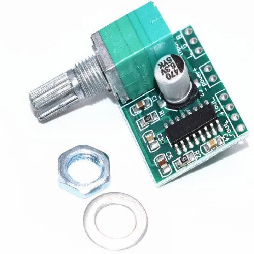 PAM8403 Mini 5V Digital Amplifier Board with Switch Potentiometer (3W+3W Stereo Audio Amplifier Module) image 1