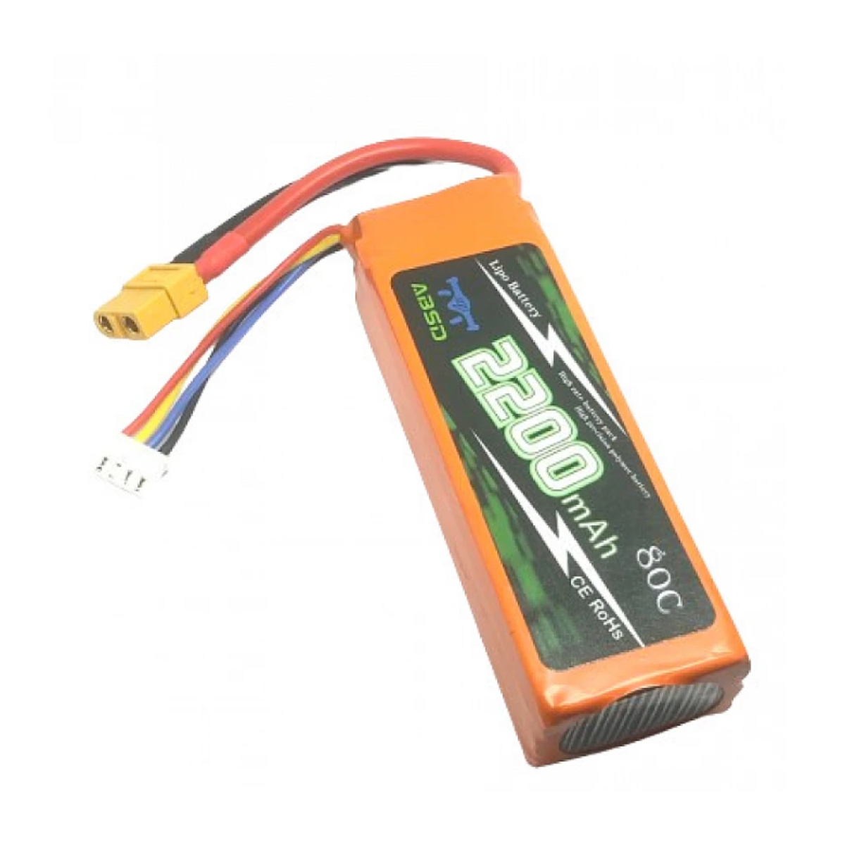 Champion 11.1V 2200mAh 3S 60C LiPo Battery (XT60 RC Drone Battery Pack) image 2