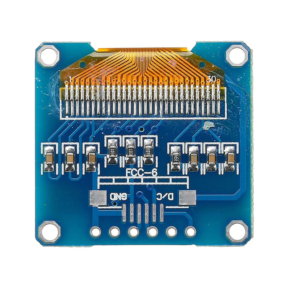 0.96 Inch OLED Display Module Blue 128×64 6-Pin (SSD1306 SPI/I2C Display) image 3