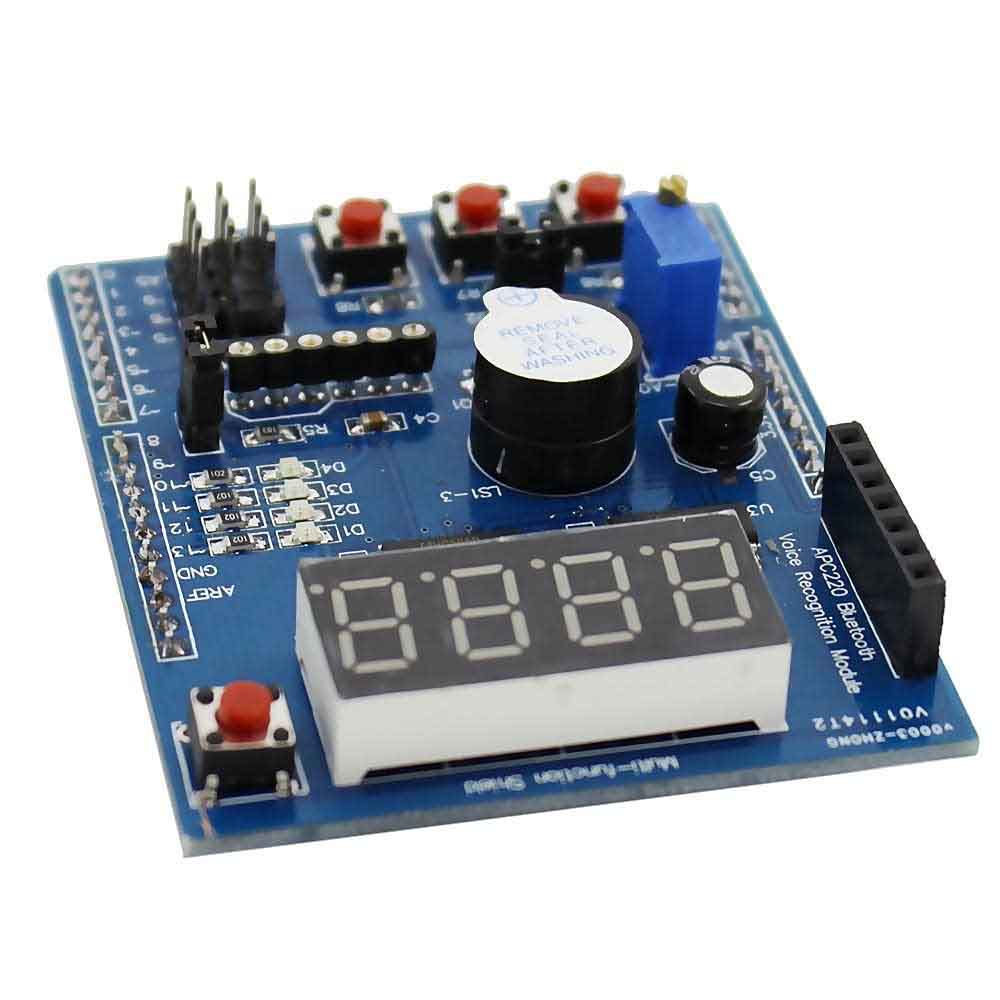 APC220 Bluetooth Voice Recognition Multifunction Expansion Shield with LED Display (UART Wireless Communication Board) image 2