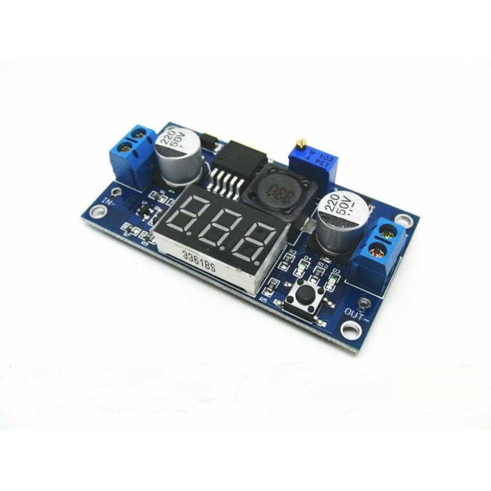 LM2596 2A Buck Step-Down Power Converter Module with LED Voltmeter DC 4V-40V to 1.3V-37V image 3