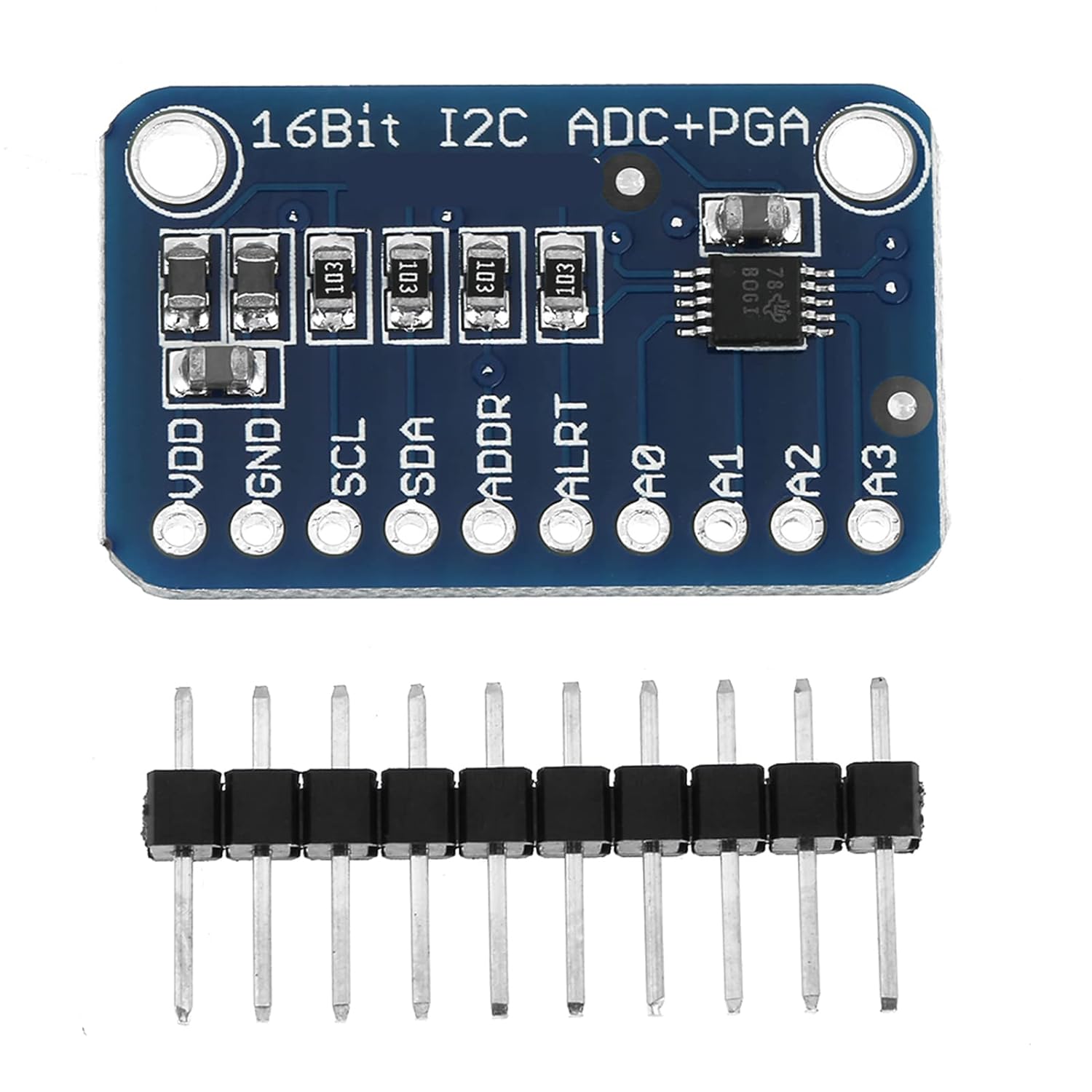 ADS1115 16-Bit I2C ADC Analog to Digital Converter Module (ADS1115 ADC Module) image 1