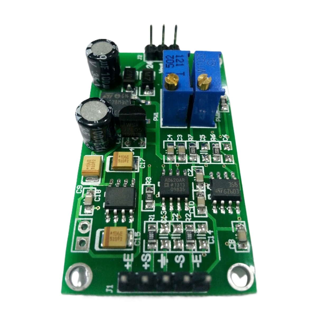 AD620 Signal Adjustable Amplifier Module (DC Microvolt & Millivolt Instrumentation Amplifier)