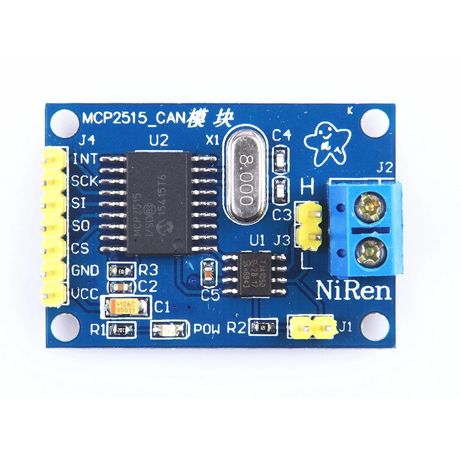 MCP2515 CAN Bus Module with TJA1050 Transceiver (SPI CAN Controller for Arduino) image 1