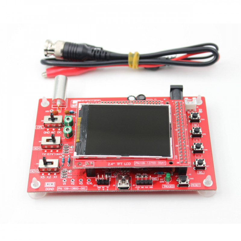 DSO138 2.4 Inch TFT Handheld Pocket-Size Digital Oscilloscope Kit (Portable DIY Oscilloscope)