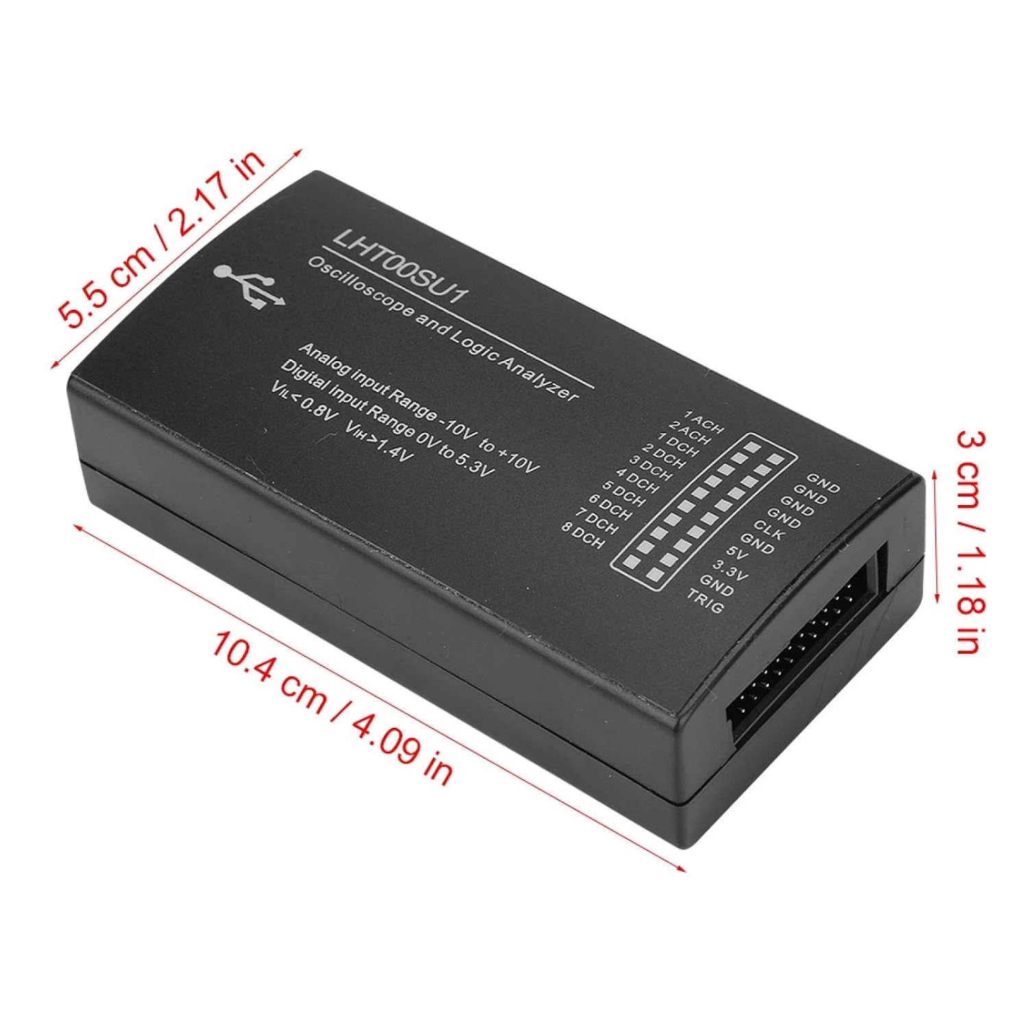 LHT00SU1 Virtual Oscilloscope Logic Analyzer Multifunctional (USB PC-Based Signal Analysis Tool) image 3