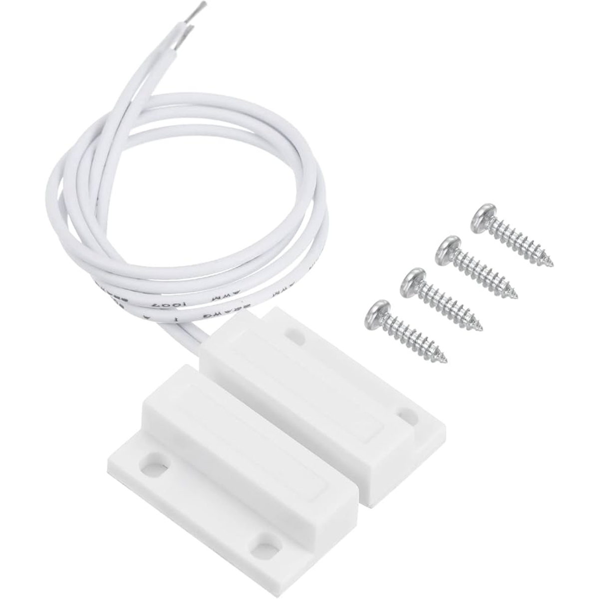 MC-38 Wired Door Window Sensor Magnetic Switch (Normally Closed Reed Contact Sensor) image 1