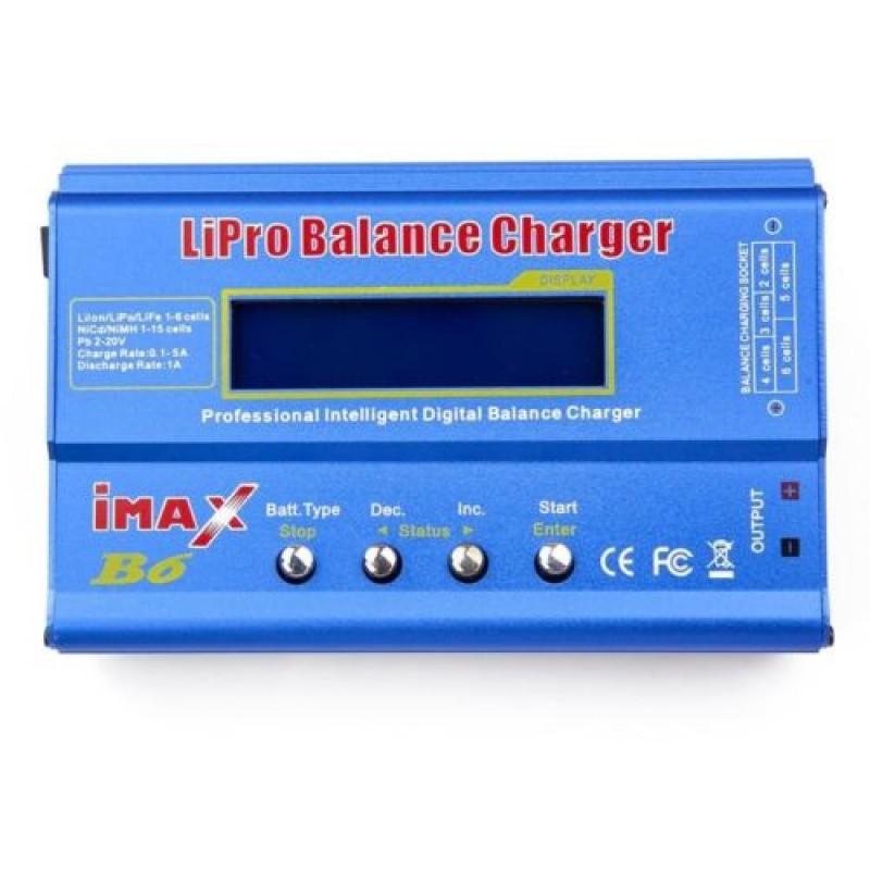 IMAX B6 80W 6A Battery Charger Discharger Clone Model (1-6 Cell Multi-Chemistry Balance Charger) image 3