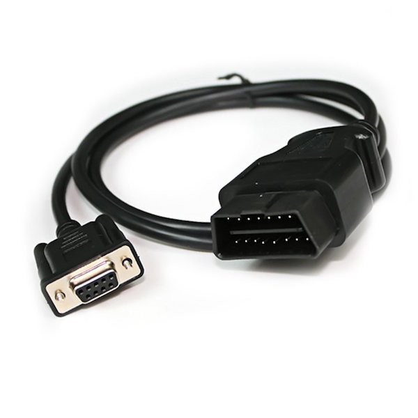 OBD2 16 Pin Male to DB9 Female Serial Port Adapter Cable (1 Meter)