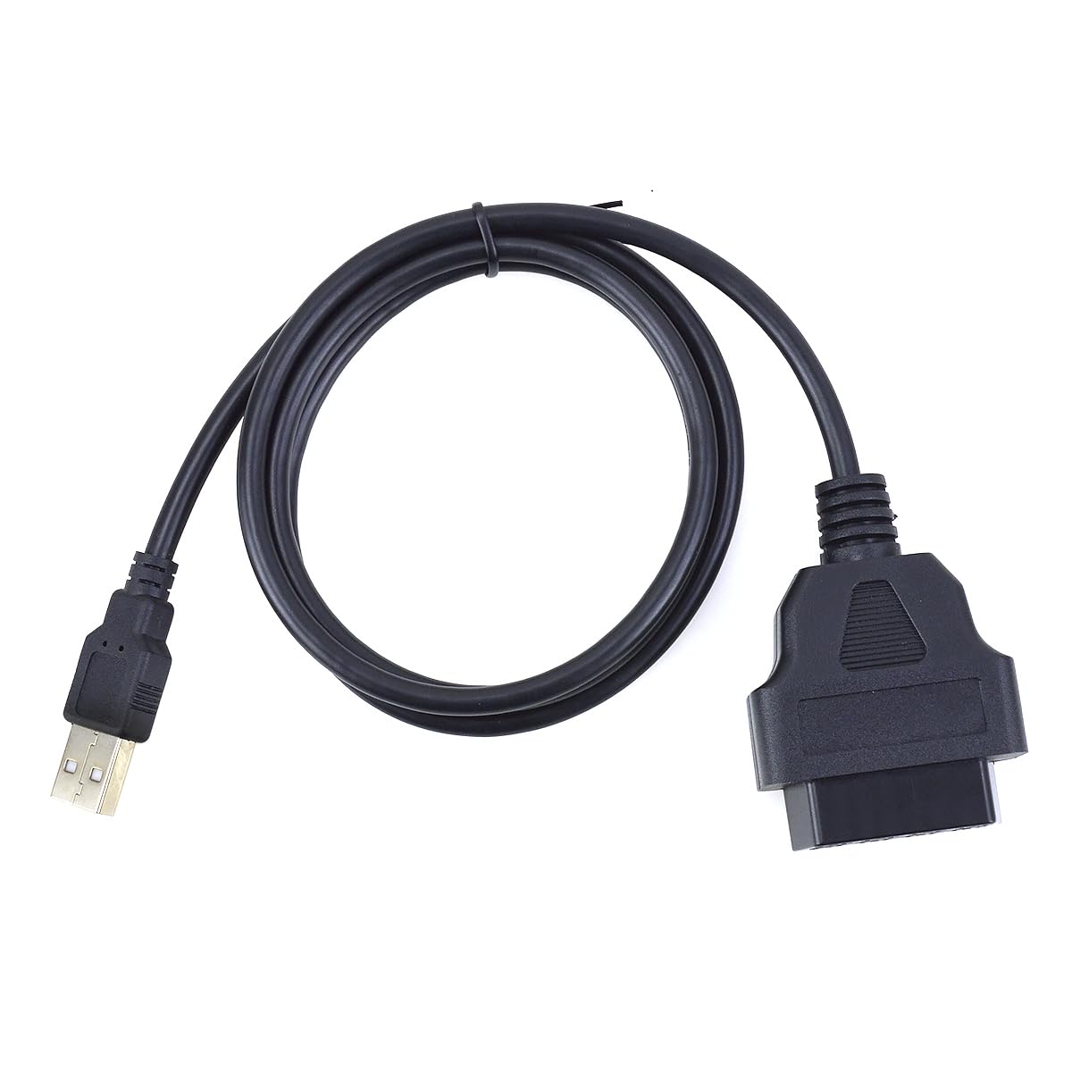 16 Pin OBD Female to USB Male Charger Adapter Cable 1 Meter (OBD to USB Power Cable) image 2