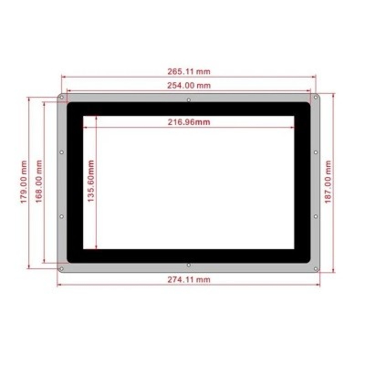 Waveshare 10.1 Inch Capacitive HDMI LCD Display B with Case 1280x800 (IPS Touch Screen Display) image 2