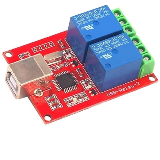 5V 2 Channel USB PC Intelligent Control Relay Module image 2