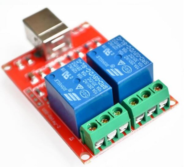 5V 2 Channel USB PC Intelligent Control Relay Module image 1