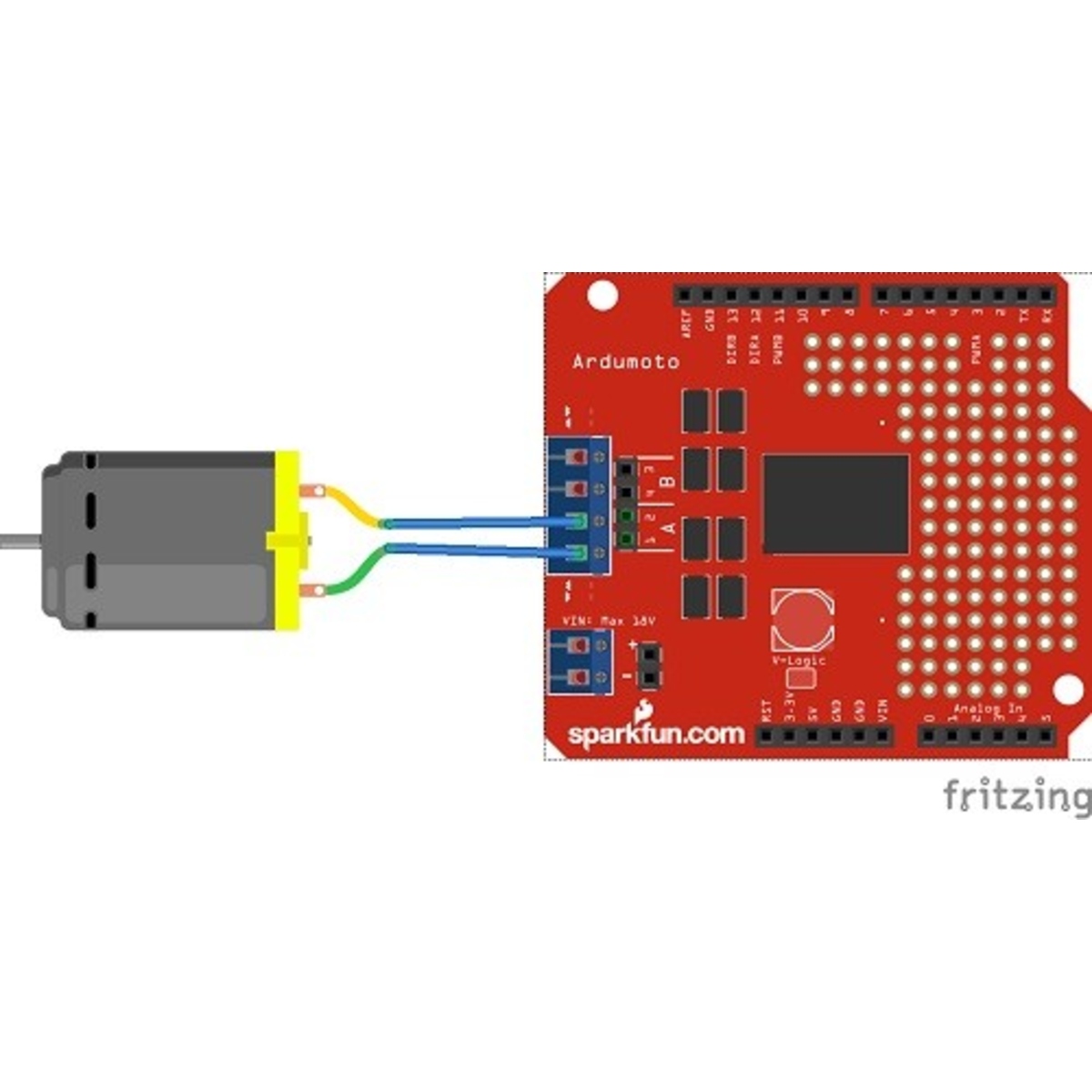 L293D SMD Motor Driver Shield Kit for Arduino (Dual H-Bridge Motor Control Shield) image 1