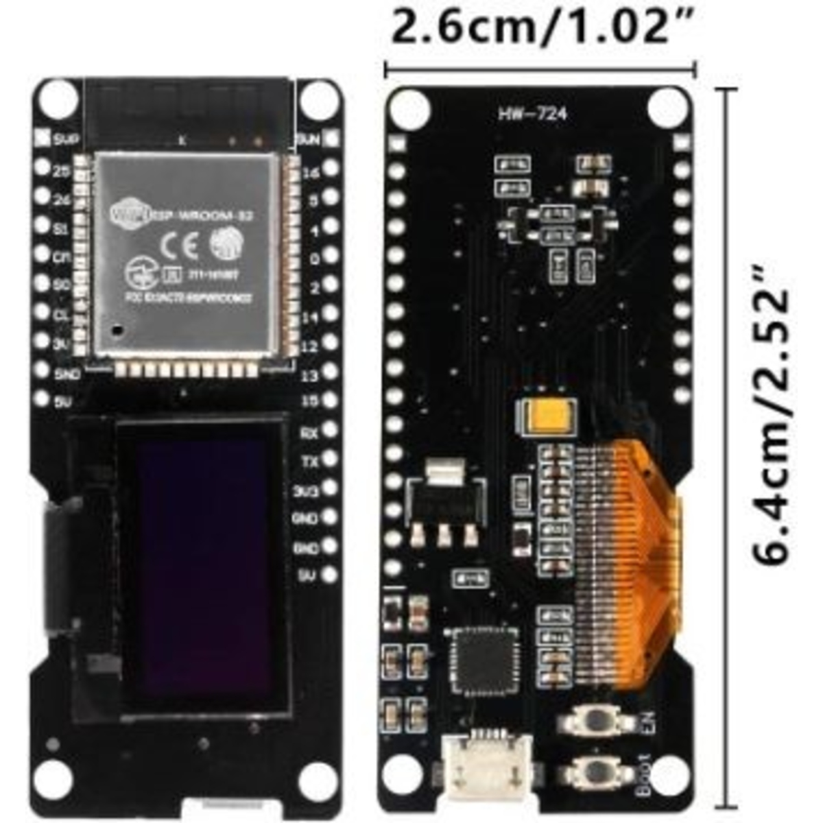 0.96 Inch OLED ESP32 ESP-WROOM-32 Development Board (WiFi + Bluetooth Dual Mode) image 4