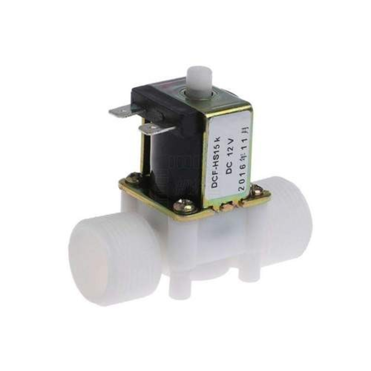 DCF-HS15 12V DC 1/2 Inch Electric Solenoid Valve (Normally Closed Water & Air Valve) image 1