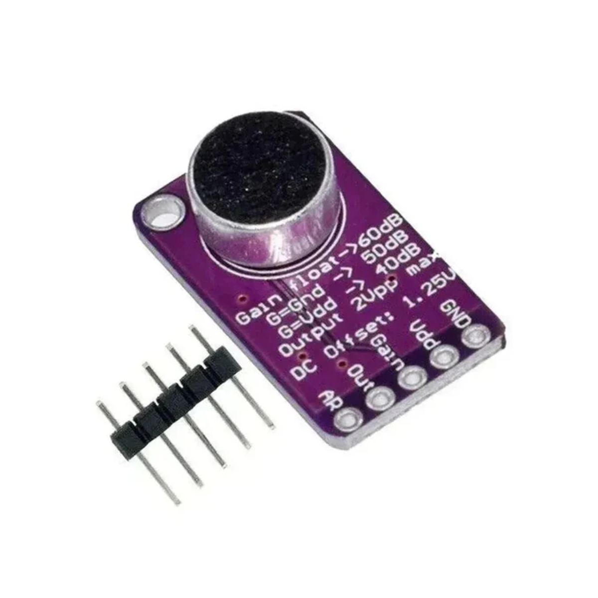 MAX9814 Microphone AGC Amplifier Module with Automatic Gain Control (MAX9814 Module) image 2