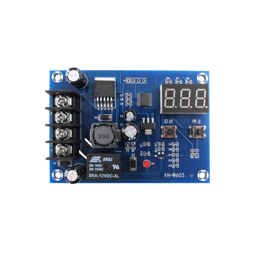 XH-M603 HW-632 Battery Charging Control Module with LED Display (12V/24V Voltage Controller) image 1