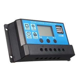 30A Intelligent LCD Solar Controller With USB Output Port image 1