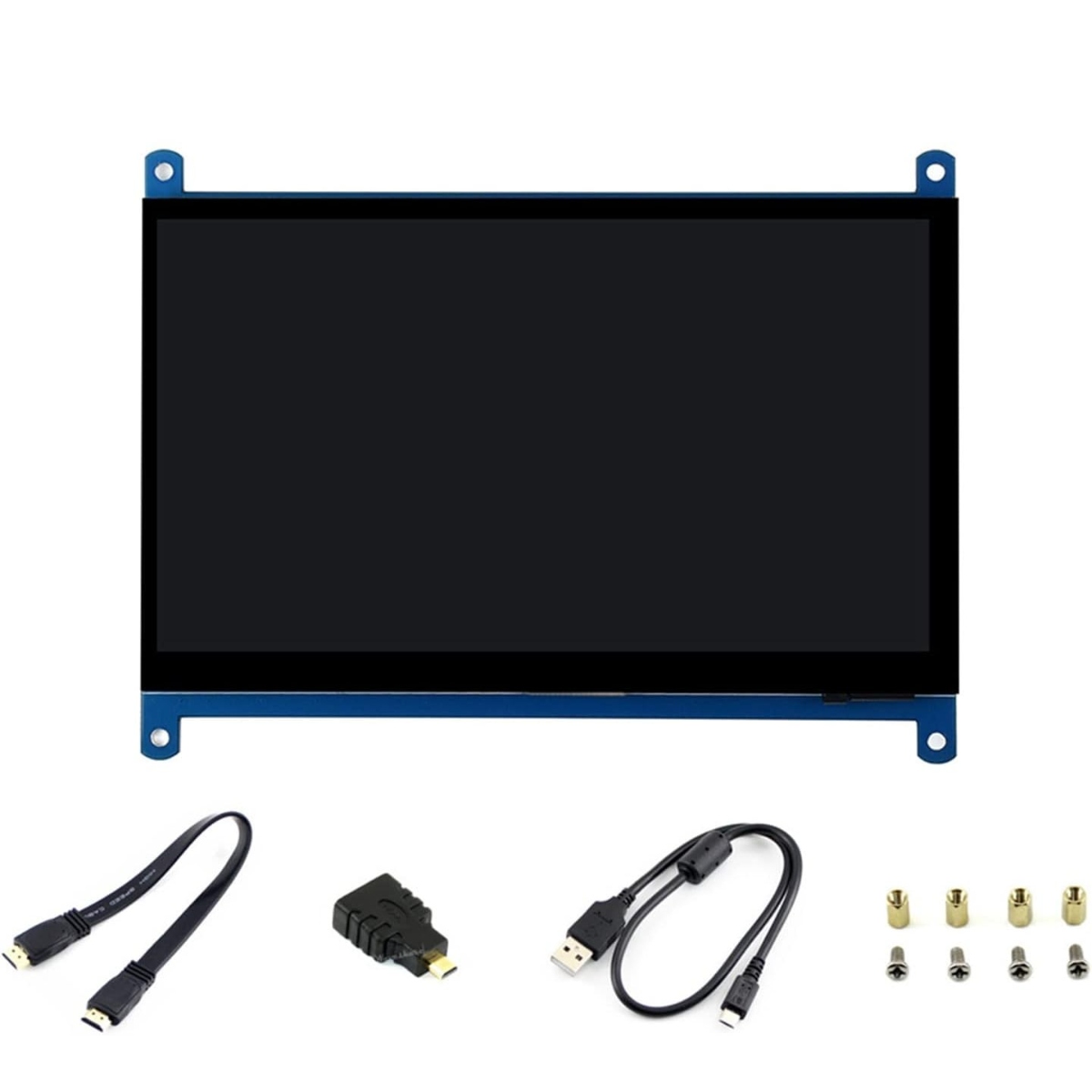 Raspberry Pi 7 Inch LCD Capacitive Touch Screen Display 800×480 with HDMI MP17001 image 1