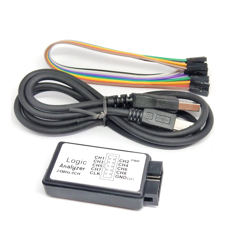 USB Logic Analyzer 24MHz 8-Channel Debug Tool (MCU ARM FPGA DSP Protocol Analyzer) image 1