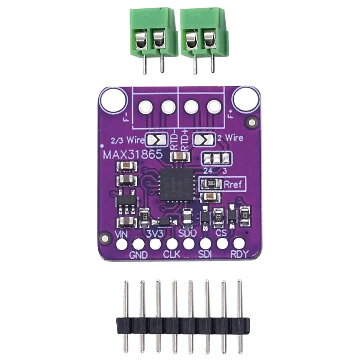 MAX31865 PT100/PT1000 RTD Temperature Sensor Module (SPI Platinum RTD Interface Board) image 3