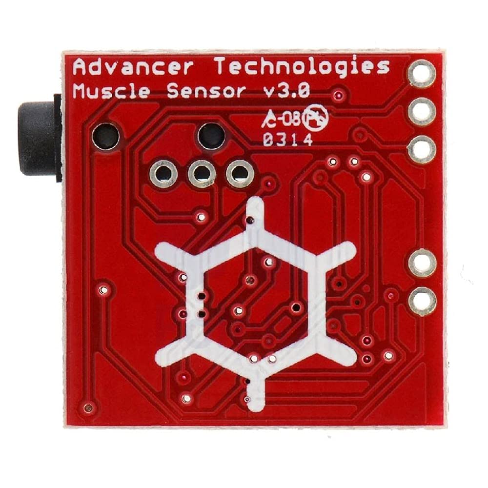 EMG Muscle Sensor V3.0 with Cable and Electrodes (Muscle Activity Sensor Module) image 3