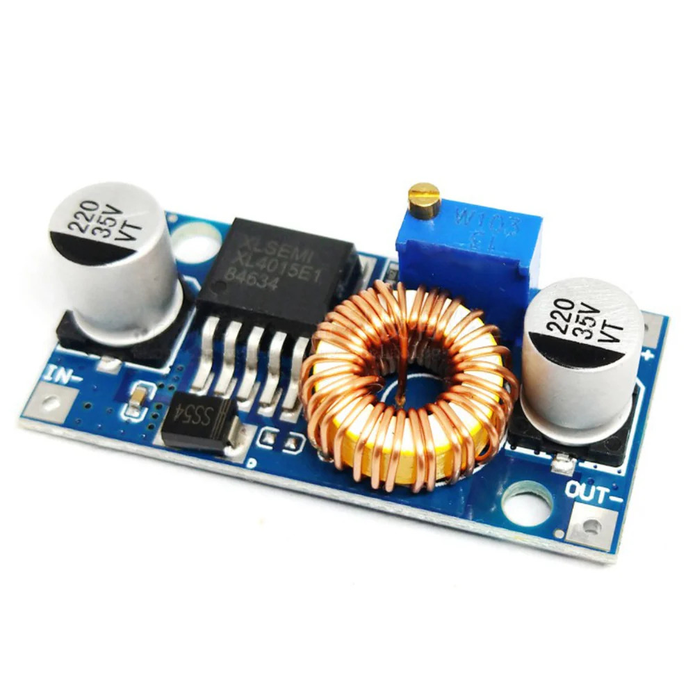 XL4005 DC-DC Adjustable Step-Down Buck Converter Module 5A (5V-32V to 0.8V-30V Power Supply) image 1