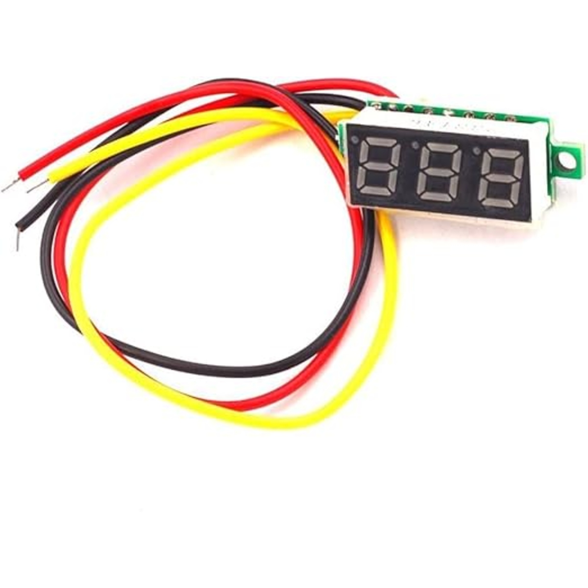 0.28 Inch Red Display Three Wire Mini DC Voltmeter 0-100VDC (Digital DC Voltage Meter Module) image 1