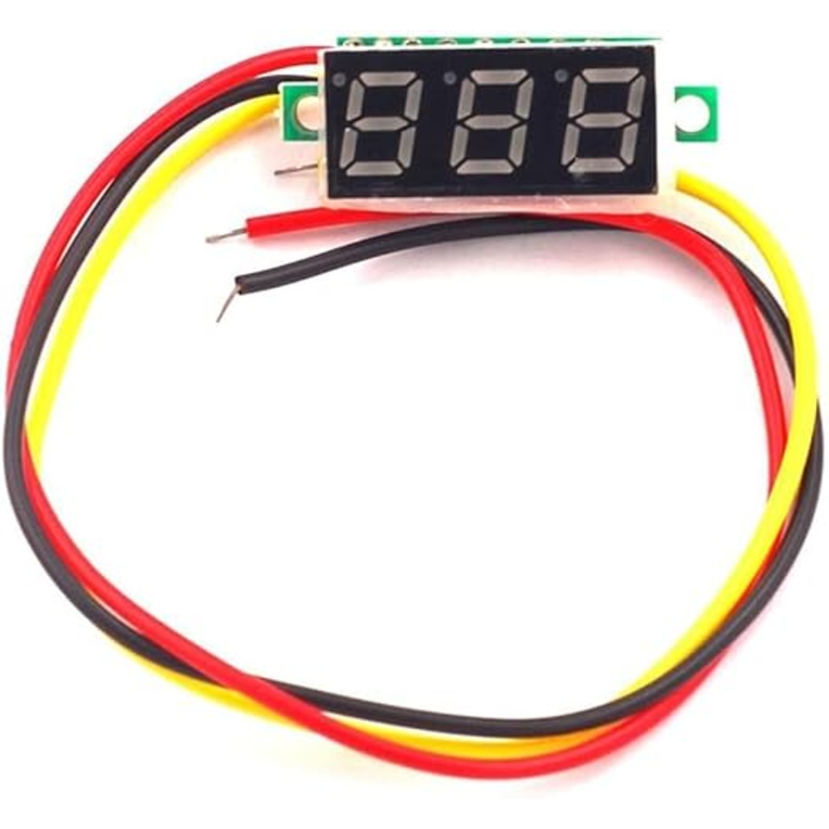0.28 Inch Red Display Three Wire Mini DC Voltmeter 0-100VDC (Digital DC Voltage Meter Module) image 2