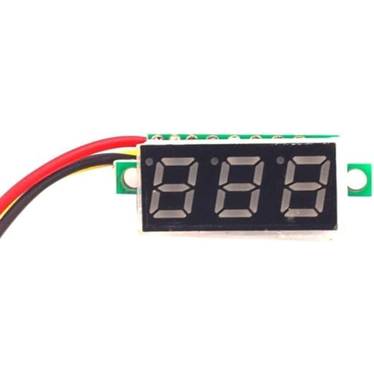 0.28 Inch Red Display Three Wire Mini DC Voltmeter 0-100VDC (Digital DC Voltage Meter Module) image 3
