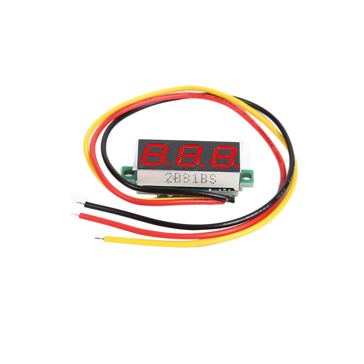 0.28 Inch Green LED Mini DC Digital Voltmeter 0-100V (Three Wire Panel Mount Voltage Meter) image 3