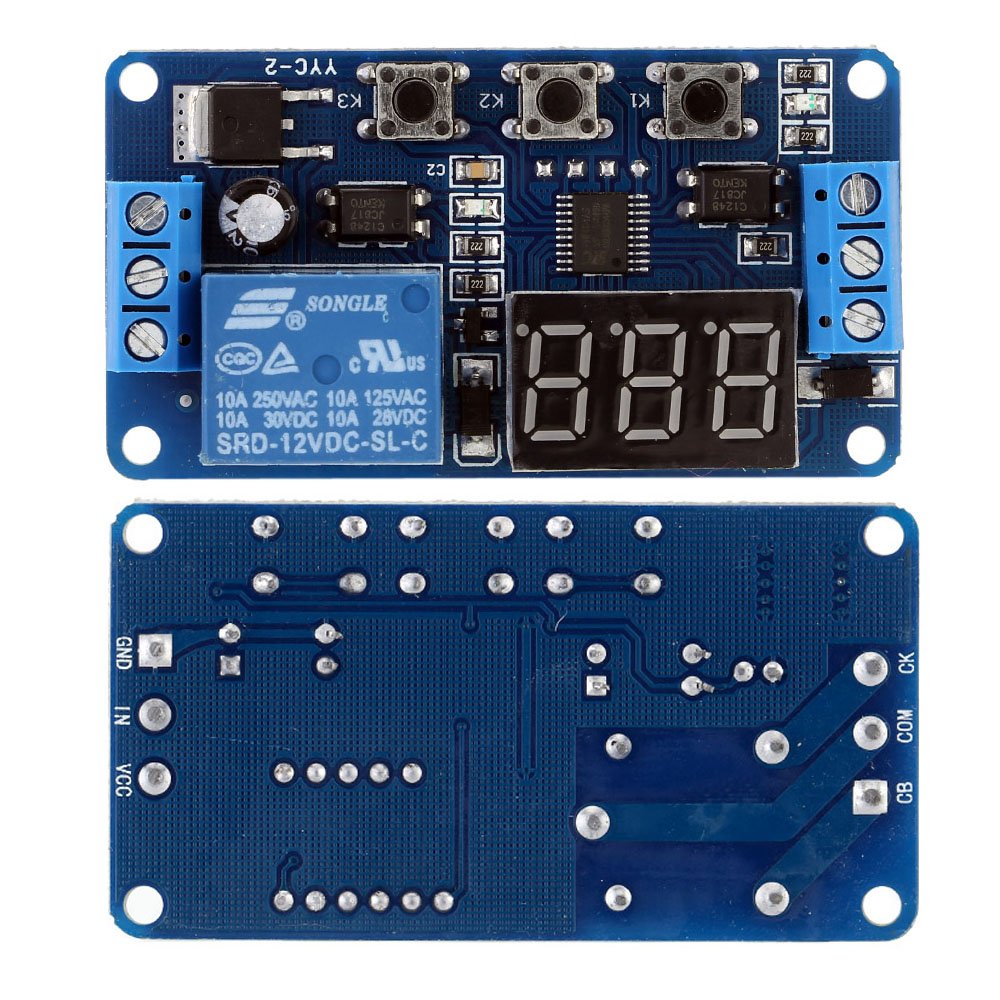 12V Digital Delay Timer Relay Module (Programmable Timer Control Switch) image 2
