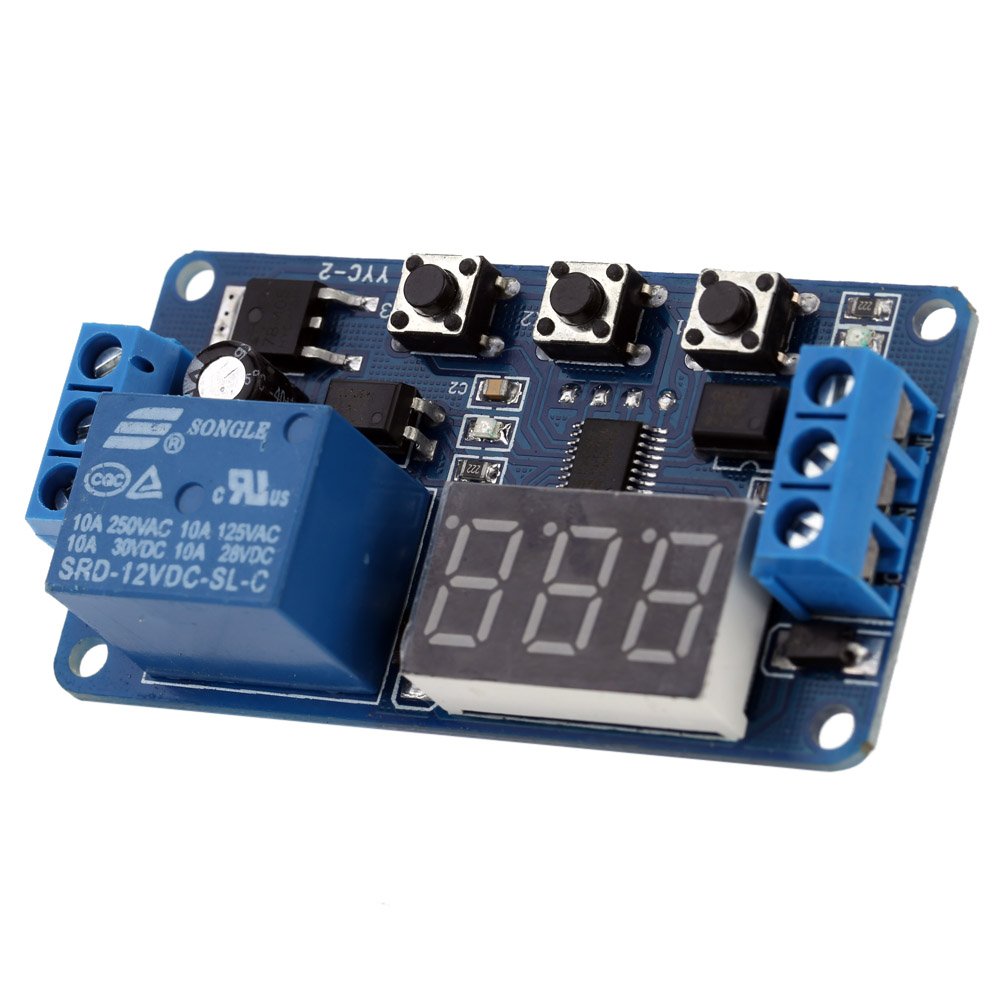 12V Digital Delay Timer Relay Module (Programmable Timer Control Switch) image 4