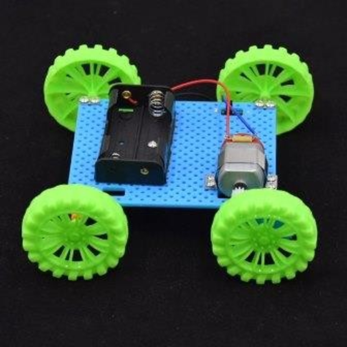 Plastic  Gearbox Four Wheel Drive Car DIY KIT image 1