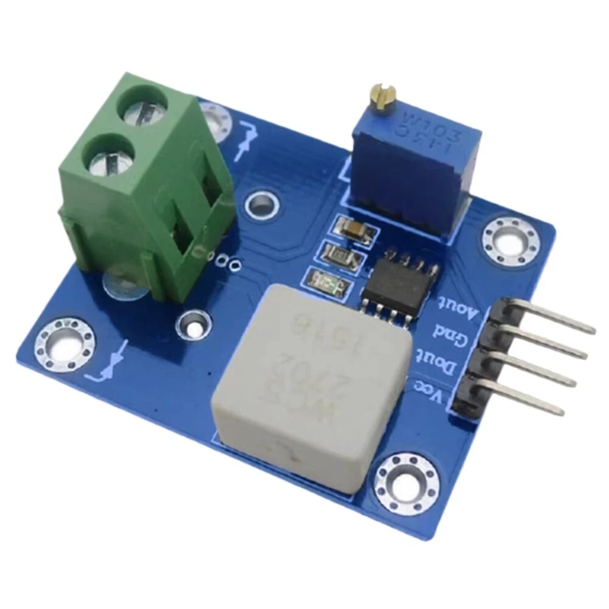 WCS2801 0-1A Current Sensor Module with Overcurrent and Short Circuit Detection (WCS2801 Sensor Module) image 1