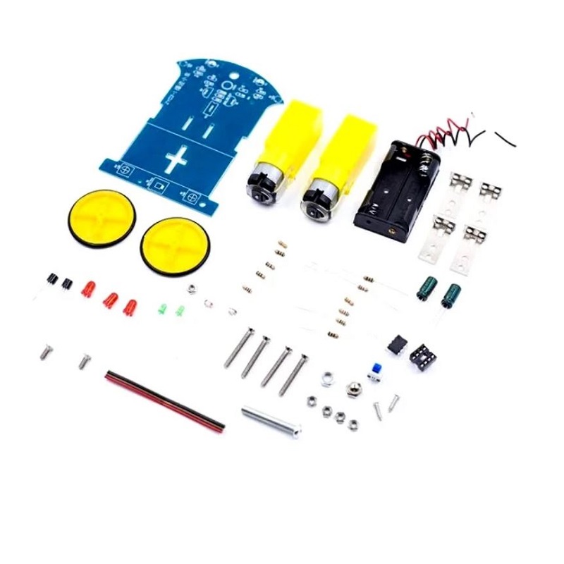DIY D2-1 Line Follower Robot Car Kit (IR Sensor) image 1