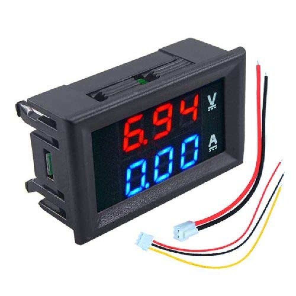 0.28 Inch Digital Voltmeter Ammeter Module 0-100V 10A Dual LED Display (DC Voltage Current Meter) image 1