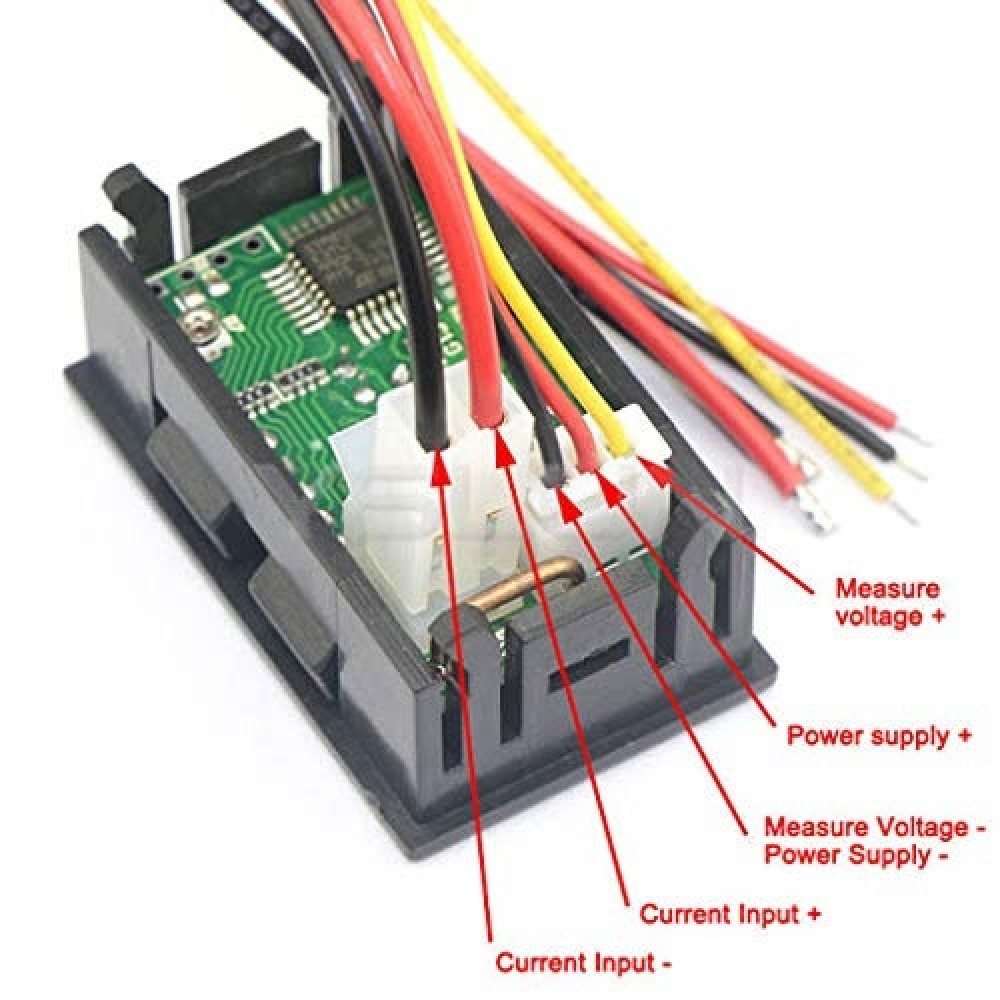 0.28 Inch Digital Voltmeter Ammeter Module 0-100V 10A Dual LED Display (DC Voltage Current Meter) image 4