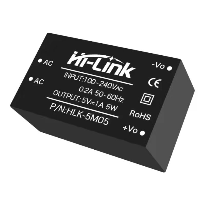 HLK-5M05 AC-DC 5V 5W Power Converter Module (Hi-Link HLK-5M05 Converter) image 1