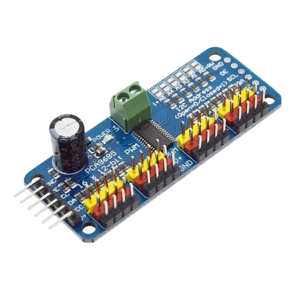 PCA9685 16-Channel 12-Bit PWM Servo Driver Module (I2C Interface) image 1