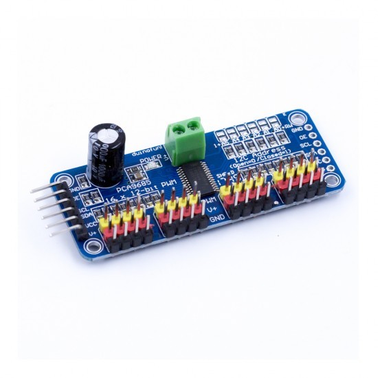 16-Channel 12-bit PWM/Servo Driver I2C Interface PCA9685 Module image 1