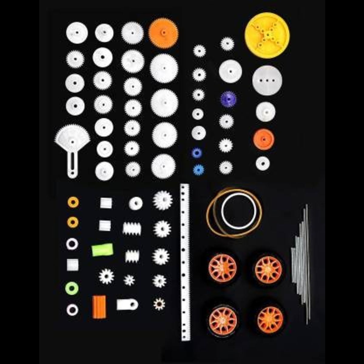 78 Pcs Plastic Motor Gear DIY Robot Kit image 1