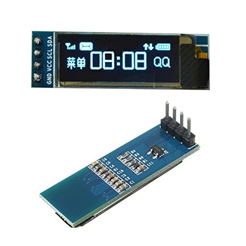 0.91 Inch 128×32 Blue OLED Display Module with I2C/IIC Serial Interface image 1